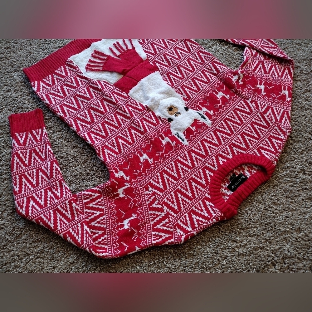 Blizzard Bay Ugly Christmas Fair isle Llama Pattern Sweater Small - Picture 2 of 12